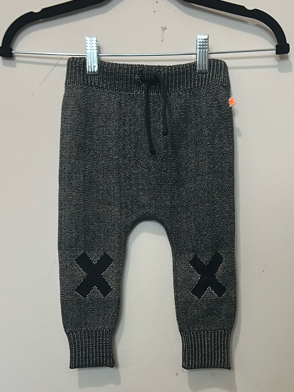 Tiny Cottons Knit Joggers with Knee X Detail